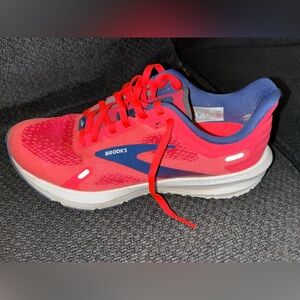 Brooks Launch 9. Light and bright for speed.